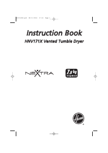 Manual Hoover HNV 171X-SY Máquina de secar roupa