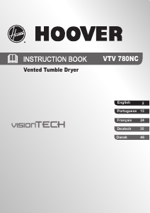 Handleiding Hoover VTV 780NC-S Wasdroger