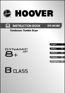 Manuale Hoover DYC 8813BX-S Asciugatrice