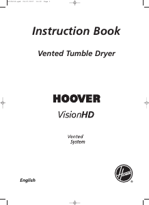 Handleiding Hoover VHV 380-80 Wasdroger