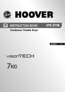 Handleiding Hoover VTC 671B-80N Wasdroger