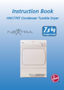 Manual Hoover HNC 770T Dryer
