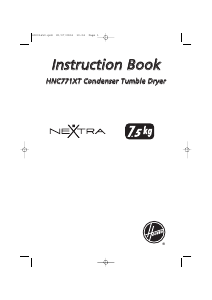 Manuale Hoover HNC 771 X-SY Asciugatrice