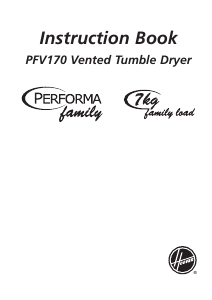 Manual Hoover PFV 170-80 Dryer