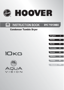Handleiding Hoover DYC 71013NBX-S Wasdroger