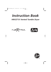 Manual Hoover HNV 271X Dryer