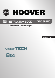 Manual Hoover VTC 580NC-80 Dryer