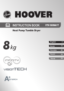 Handleiding Hoover VTH 980NA1T-S Wasdroger