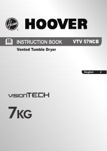 Manual Hoover VTV 57NCB-80 Dryer