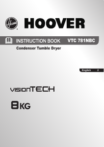 Handleiding Hoover VTC 781NBC-80 Wasdroger