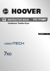 Bedienungsanleitung Hoover VTC 771NBT-84 Trockner