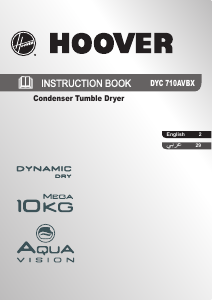 Bruksanvisning Hoover DYC 710AVBX-80N Torktumlare