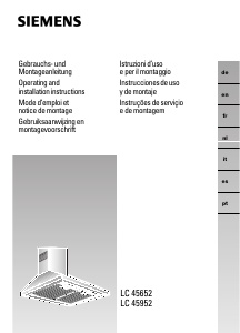 Mode d’emploi Siemens LC45952EU Hotte aspirante