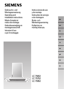 Manual de uso Siemens LC958WA60 Campana extractora