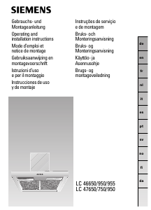 Brugsanvisning Siemens LC47750 Emhætte