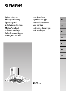 Manuale Siemens LC45951 Cappa da cucina