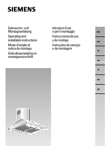 Manual de uso Siemens LC754WA20 Campana extractora