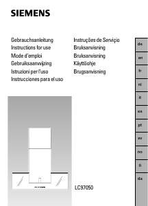 Manual de uso Siemens LC97050 Campana extractora