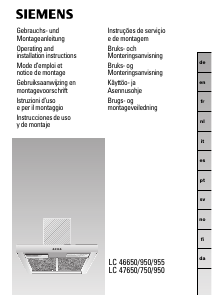 Manual de uso Siemens LC47650 Campana extractora