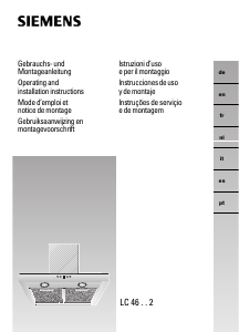 Manuale Siemens LC46752 Cappa da cucina