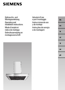 Manual de uso Siemens LC956BA40 Campana extractora