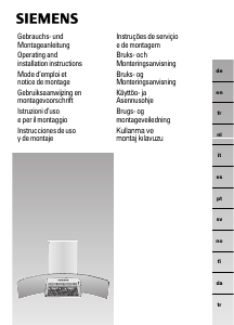 Käyttöohje Siemens LC955HA60 Liesituuletin