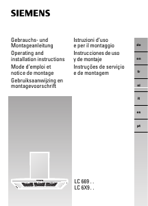 Manuale Siemens LC66951 Cappa da cucina