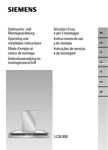 Manual Siemens LC8L950 Cooker Hood
