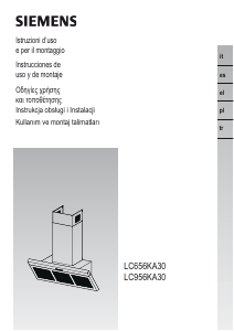 Manual de uso Siemens LC956KA30 Campana extractora