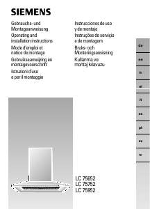 Manual de uso Siemens LC758WA60 Campana extractora