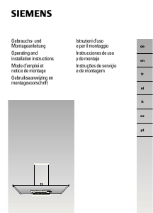 Manual de uso Siemens LC655GB60 Campana extractora