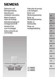 Bruksanvisning Siemens LC48950 Köksfläkt