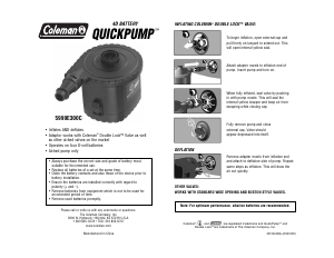 Manual Coleman 4D QuickPump Air Pump
