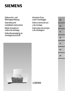 Manual de uso Siemens LC956KA40 Campana extractora