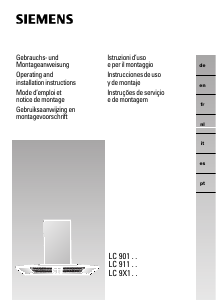 Manual de uso Siemens LC90150 Campana extractora