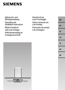 Manual de uso Siemens LC656GA40 Campana extractora