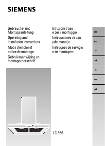 Handleiding Siemens LC66651 Afzuigkap