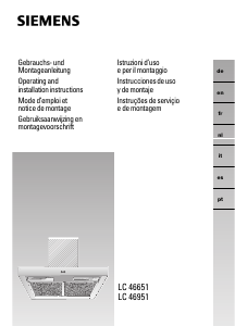 Manual de uso Siemens LC46651EU Campana extractora