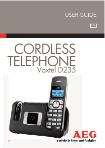 Handleiding AEG Voxtel D235 Draadloze telefoon