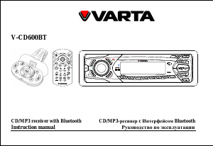 Manual Varta V-CD600BT Car Radio
