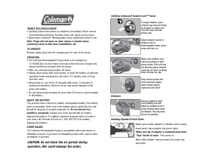 Manual Coleman QuickPump Air Pump