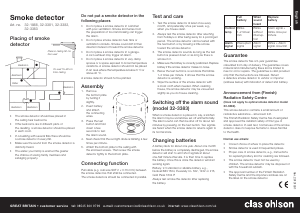 Manual Clas Ohlson 32-1988 Smoke Detector