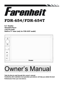 Manual Farenheit FDR-654 Car Radio