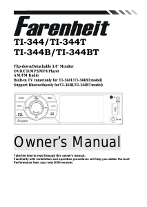 Manual Farenheit TI-344 Car Radio