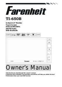 Handleiding Farenheit TI-650B Autoradio