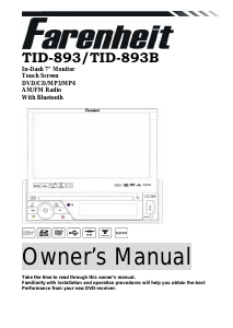 Manual Farenheit TID-893 Car Radio