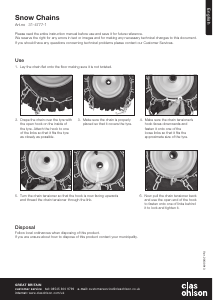 Manual Clas Ohlson 31-4777 Snow Chains