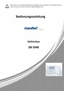 Bedienungsanleitung Comfee GB 5048 Gefrierschrank