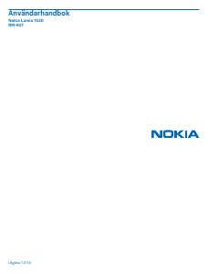 Bruksanvisning Nokia Lumia 1520 Mobiltelefon