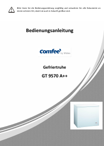 Bedienungsanleitung Comfee GT 9570 Gefrierschrank